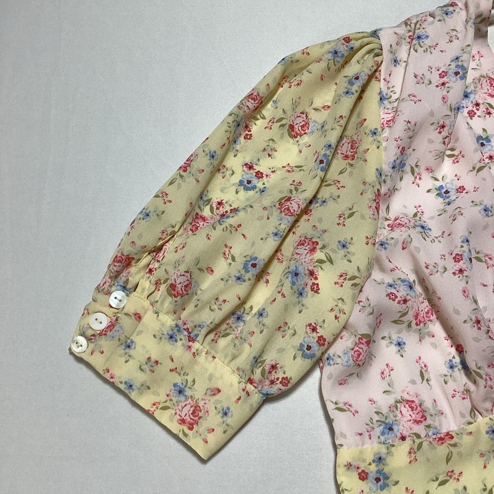 Floral Patchwork Mini Dress - Picture 5 of 13